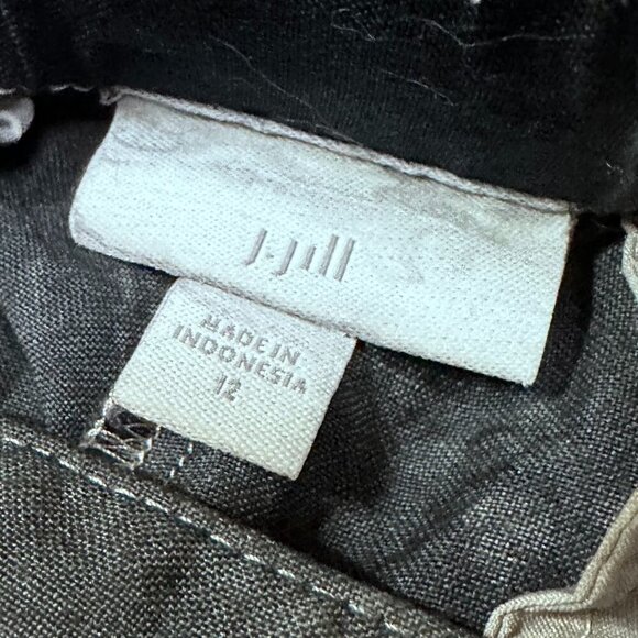 J. Jill Crew Shorts Tie Dyed Cotton Black Tied Dyed Blue Size 12  J.Jill - Picture 2 of 7